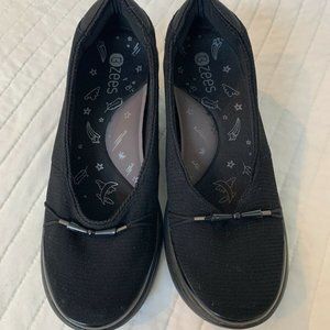 Bzees Womens Electric Black Washable Pumps Heels Shoes Size 8W